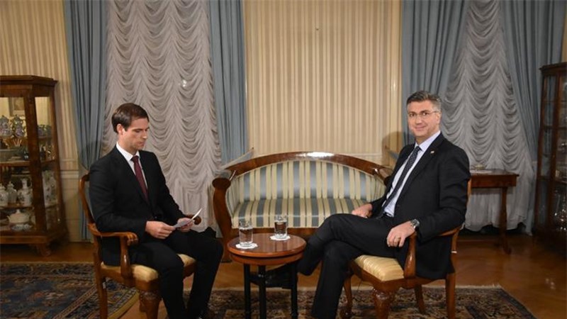 Plenković u Dnevniku HTV-a: U vrijeme kada se plaća povećava nema nikakvog razloga za prosvjed